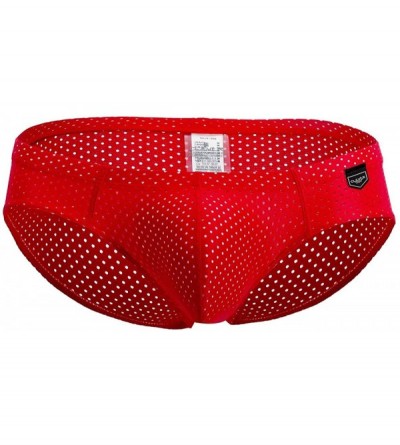 Briefs Masculine Briefs Underwear for Men - Red_style_203 - C219E6E5O2N $61.86