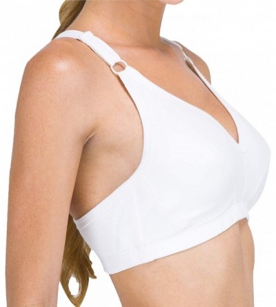 Bras Women's Hypoallergenic Slimfit Pullover Bra Made from 100% Organic Cotton - Natural - CE11JXN1NKN $25.54
