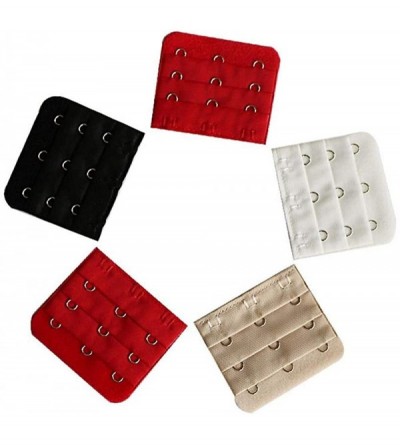 Accessories 5Pcs Bra Extenders Strap Buckle Extension 3 RowsHooks Extender Sewing Tool Intimates Accessories for Women - Skin...