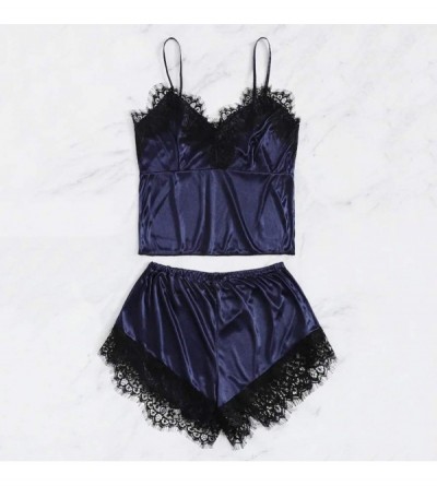 Baby Dolls & Chemises Lace Lingerie for Women-Babydoll V-Neck Camisole Shorts Pajamas Set-Sexy Exotic Sleepwear Underwear Dre...