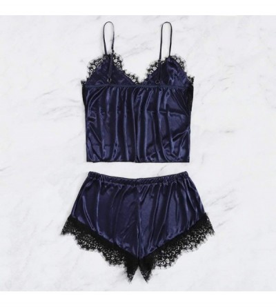Baby Dolls & Chemises Lace Lingerie for Women-Babydoll V-Neck Camisole Shorts Pajamas Set-Sexy Exotic Sleepwear Underwear Dre...