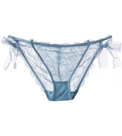 Baby Dolls & Chemises Sexy Lingerie Lace Brief Underpant Sleepwear Underwear M-XL - Blue - CR199UICGK9 $14.97