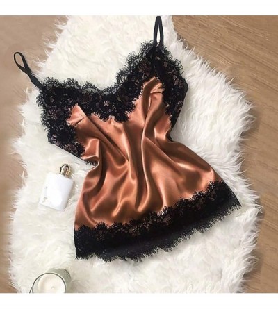 Baby Dolls & Chemises Lingerie for Women for Sex Womens Lace Bodysuit Sexy Teddy Camisole Bow Shorts Tops Velvet Underwear Ni...
