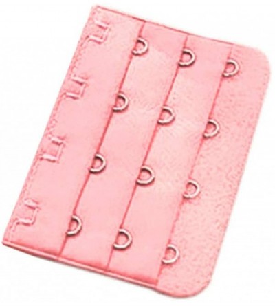 Accessories Women's Soft Bra Comfortable Extender Strap Extension 4 Hooks Bra Hooks Extender - Pink - CL18HQHCOH2 $9.98
