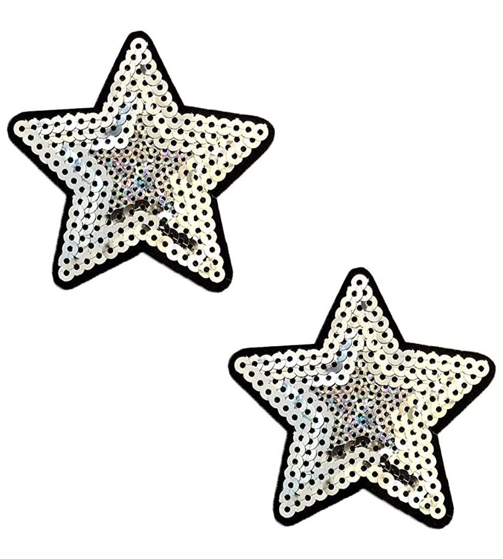 Accessories Sequin Nifty Nipztix Pasties Nipple Covers Medical Grade Adhesive Waterproof Made in USA With Refills 2 Wears - S...