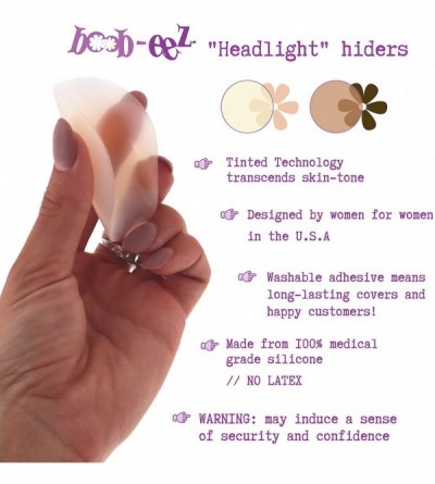 Accessories Headlight Hiders Thin Reusable Silicone Nipple Pasties - Dark - C2183CYEE8R $28.54