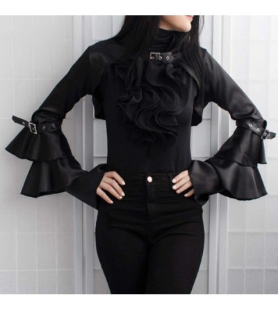 Bustiers & Corsets Women Steampunk Bustier Corset Jacket Medieval Retro Gothic Shrug Long Butterfly Sleeve Clothing - Velvet ...