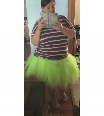 Baby Dolls & Chemises Women's Halloween Tutu Skirt 50s Vintage Ballet Bubble Dance Skirts for Cosplay Party - Mint - CS12N7Z1...