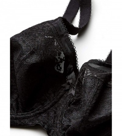 Bras Adelaide Underwire Full Cup Bra Underwear - Black - CB18390ND36 $35.50