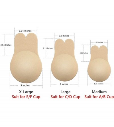 Accessories 2 Pairs Invisible Adhesive Bra Silicone Reusable Strapless Bra Breast Lift Tape Pasties Sticky Push up Nipplecove...
