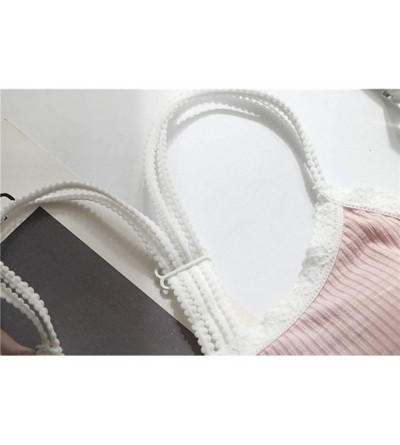 Bustiers & Corsets Women's Bandeau Bra Top Vest Breathable Chest Pad Simple Bra Comfy Lounge Bralette Cross Straps Girl - Pin...