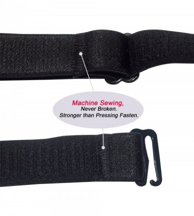 Accessories Adjustable Bra Straps Replacement 10/12/15/18/20mm Wide Black White Beige - 15mm Black - C318OTXEC8S $7.84