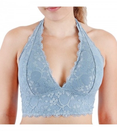 Bras Womens Floral Lace Bra Bralette | Bralettes for Women | Comfortable Lingerie | Strappy Lacy Bra | Padded Brallete - Aron...
