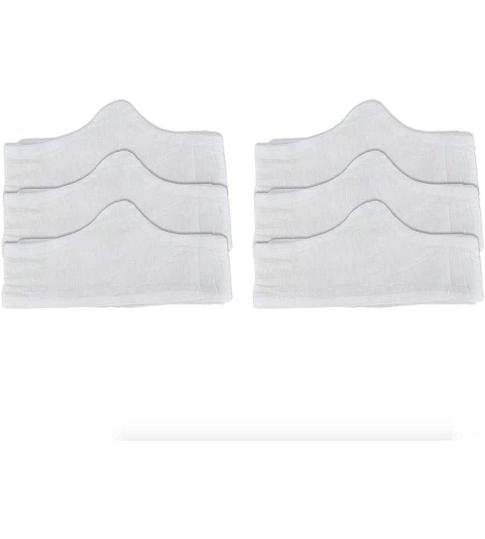 Bras Moisture Absorbing Bra Liners - 100% Cotton - Seamless Tagless & Natural (Medium White 6-Pack) - CS199LU3AC0 $21.87