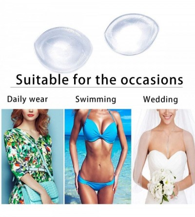 Accessories Silicone Bra Inserts Breast Bra Pads Inserts Clear Enhancers Gel Bra Push Up Pads for Women - C318AO4K8Q8 $21.68