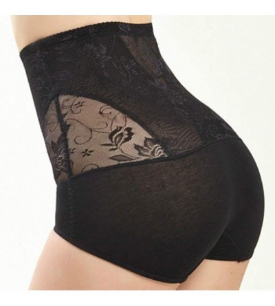 Accessories Fajas Women Lace Mesh No Traces Thin Section Underpants Body-Shaping Comforts Body-Shaping Pants - Black - CN18RA...
