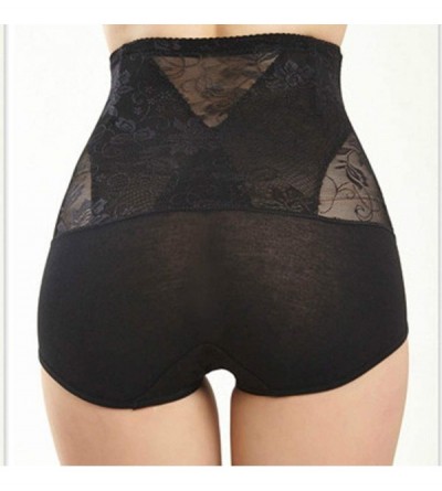 Accessories Fajas Women Lace Mesh No Traces Thin Section Underpants Body-Shaping Comforts Body-Shaping Pants - Black - CN18RA...