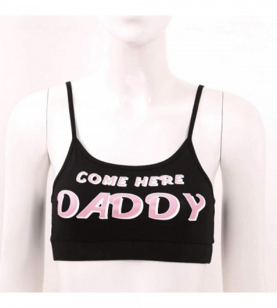 Baby Dolls & Chemises Women's Spaghetti Straps Short Cami Cropped Tank Tops Vest Workout Beachwear - CH19CD05CC7 $12.21