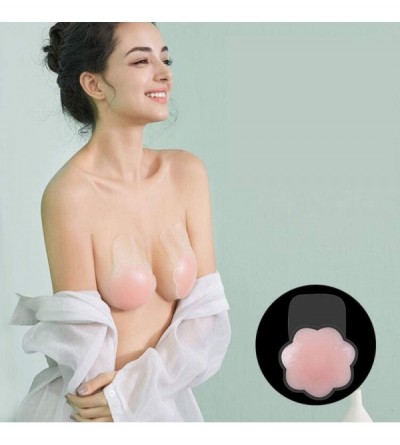 Accessories Silicone Nipple Covers Reusable Adhesive Bra Breast for women Lift Invisible Petal Nippless Cover - CK19CYOCDCI $...