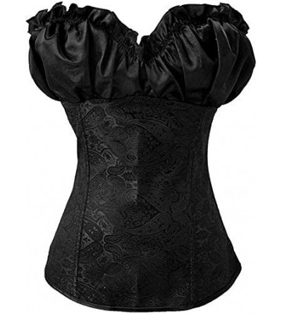 Bustiers & Corsets Women Sexy Bustiers Corset Bustier Shapewear Gothic Lace Up Boned Overbust Waist Trainer Corset Women's Br...