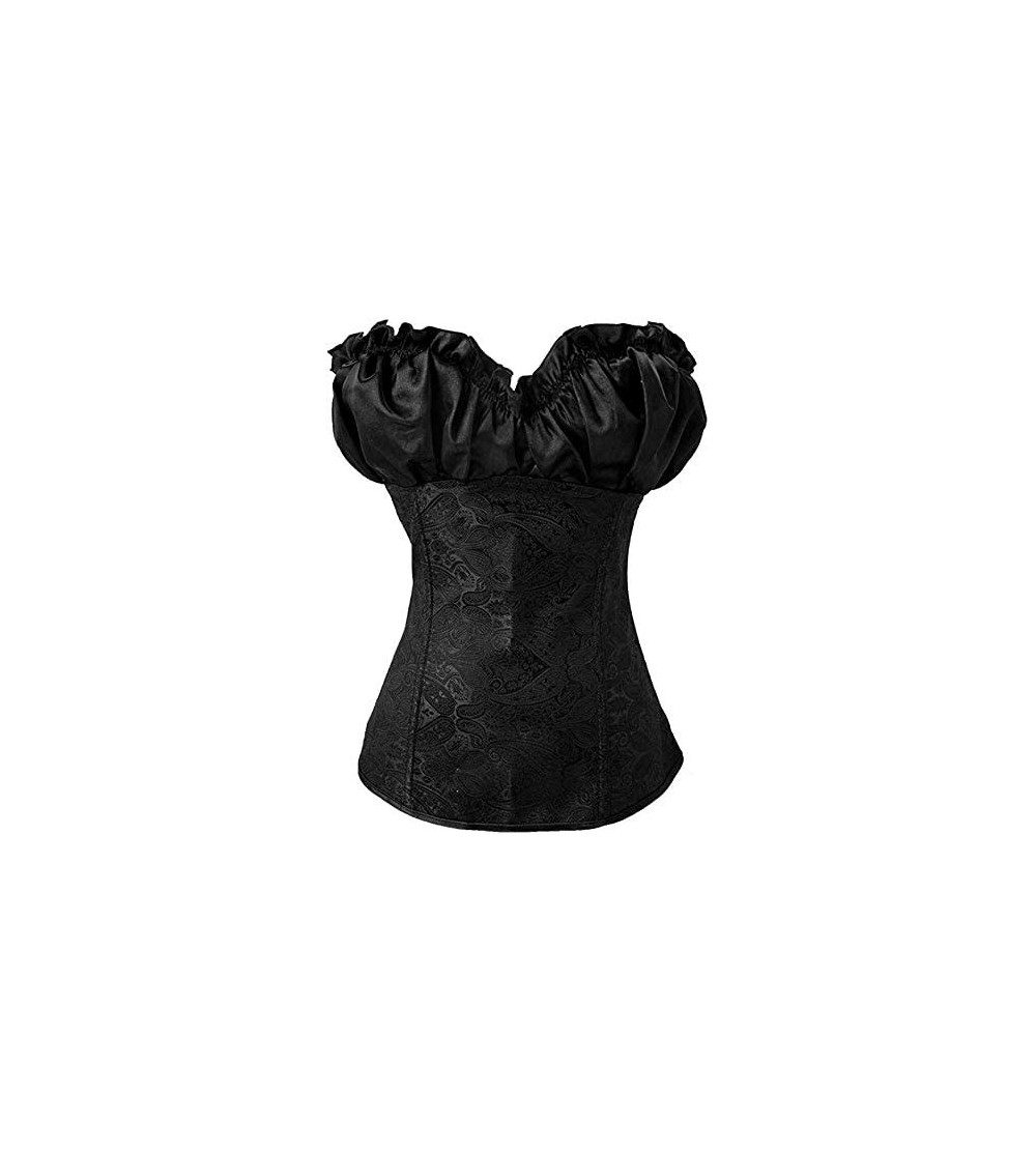 Bustiers & Corsets Women Sexy Bustiers Corset Bustier Shapewear Gothic Lace Up Boned Overbust Waist Trainer Corset Women's Br...
