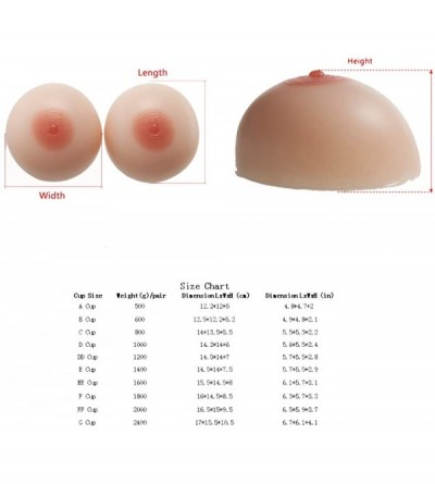 Accessories Crossdresser Silicone Breasts Forms Round Mastectomy Prosthesis Bra Inserts Fake Breast Enhancers for Transgender...